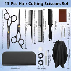 EXTYQWC 30-tooth thinning shears for seamless texture and volume control