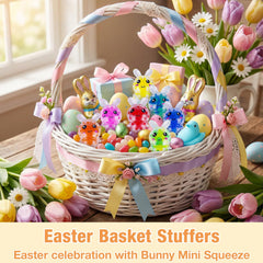 Exun Easter Bunny mini squish ball promotes sensory fun on the go.