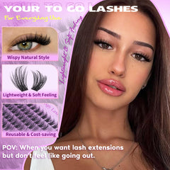 EYDEVRO 192-piece lash cluster pack enables versatile length options