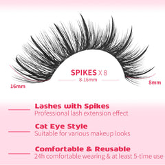 EYDEVRO fairy spikes lashes with outer-edge drama for evening looks