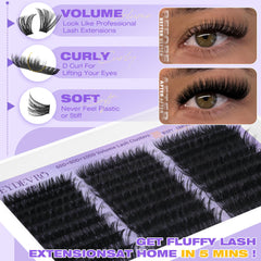Precision EYDEVRO lash tweezers for accurate cluster placement