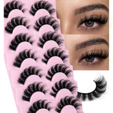 EYDEVRO Mink Lashes close-up showing fluffy wispy detail for natural volume.