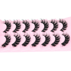 EYDEVRO Mink Lashes on hand demonstrate flexible band and secure fit.