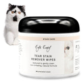 Lingettes Eye Envy pour chats nettoyant les taches de larmes autour des yeux.