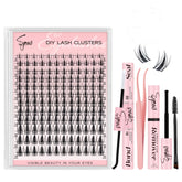EYEVIS Fairy Lash Clusters Kit 144pcs for voluminous looks at home