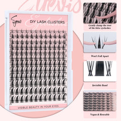 EYEVIS Ultra-thin Invisible Band lashes for seamless, natural-looking application