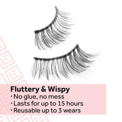 No glue needed for stress-free lash application.