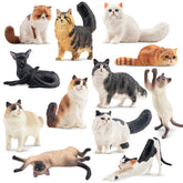 EYSCOTA ragdoll cat figurines in a playful pose for imaginative play