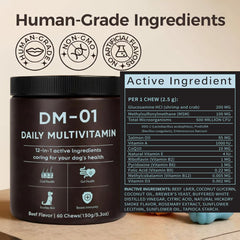 EYUTRD DM-01 B-vitamin blend supports energy metabolism and alertness in dogs