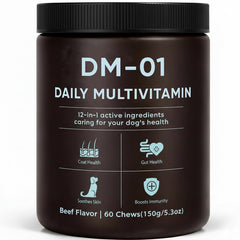 EYUTRD DM-01 dog multivitamin chews beef flavor for daily vitality