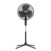 EZ-Chill 16-inch pedestal fan front view for wide room cooling.