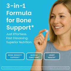 EZ Melts calcium-magnesium strawberry tablets offer vegan, non-GMO daily nutrition support
