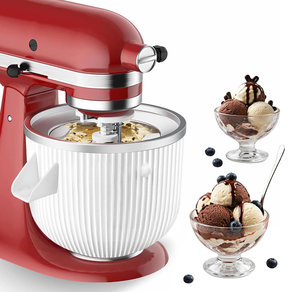 Ezato ice cream maker attachment for KitchenAid compatibility and easy dessert prep.