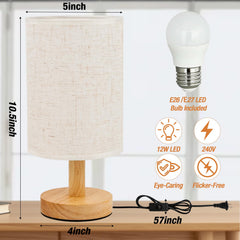 EZIYIN bedside lamp emits a soft ambient glow for restful evenings.