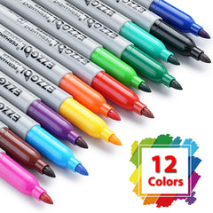 Ezzgol fine point markers deliver waterproof, smudge-proof color on various surfaces