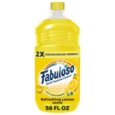 Fabuloso 2X bottle front shows lemon scent for daily cleaning