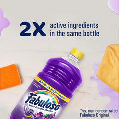 Fabuloso floor-clean application illustrates effective floor care and shine.