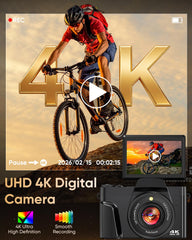 FACLAM 4K camera with WiFi remote for quick sharing.
