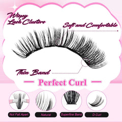 FADLASH eyelash tweezer for precise cluster placement.
