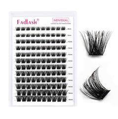 FADLASH lash clusters ease of use with tweezers for DIY extensions.