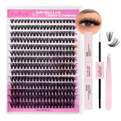 FADLASH lash clusters kit 280pcs for natural wispy lashes and everyday wear.