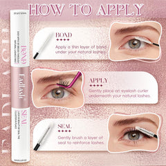 FADLASH waterproof lash adhesive holds through rain and sweat