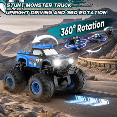 FAFUGANIA RC car performs a 360° rotation for dynamic stunts.