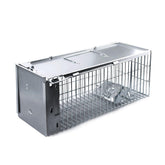Faicuk heavy duty squirrel trap front view showing robust galvanized steel construction.