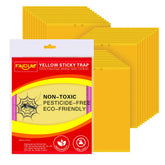 Faicuk yellow dual-sided sticky traps pack attracts and captures plant pests.