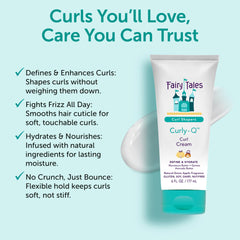 Fairy Tales Curly Q Kids curls-definition action highlighted by a fresh green apple scent.