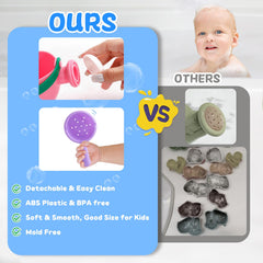Fajiabao heart-base cup design enhances sturdy stacking in tub play.