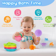 Fajiabao bath spoon toy for scooping and pouring play