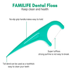 FAMILIFE travel case set keeps floss picks organized for on-the-go oral care.
