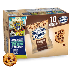 Famous Amos classic cookies in a 10-pack for shareable snacking