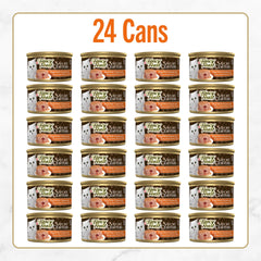Fancy Feast chicken pate close-up emphasizing real chicken quality and appetizing look
