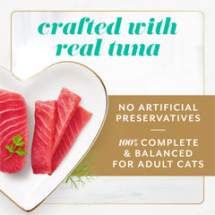 Fancy Feast Gems Mousse peel-and-reveal format for quick serving