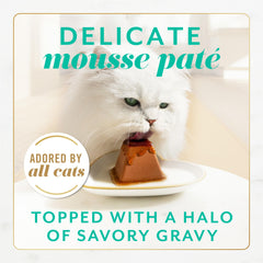 Fancy Feast Gems Mousse Tuna pyramid portion for easy, mess-free serving