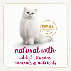 Fancy Feast Gourmet Naturals sans additifs artificiels, plaisir naturel pour chat.