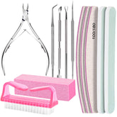 Fandamei nail files 100/180 grit for efficient shaping and removal at home.