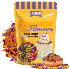 Fangkic rose petals blend for elegant cake decoration and aroma