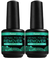 Fanisn Gel Nail Polish Remover 2x15ml bottle front for quick at-home removal