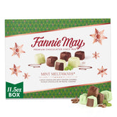 Fannie May Mint Meltaways box front, ideal for gifting.