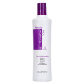 Fanola No Yellow bottle pours to neutralize brassy tones in blonde hair.