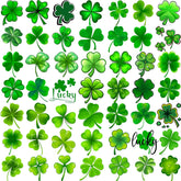 FANRUI 48 pcs 3D shamrock tattoos ready for St. Patrick's Day wear