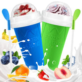 Fans-One Slushie Cup blue-green freezer-ready for quick frozen drinks.
