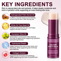 FANSHI Calcium Multi Balm Stick applied to the face for firming and smoothing.
