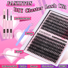 FANXITON lash bond and seal shown to help clusters stay put.