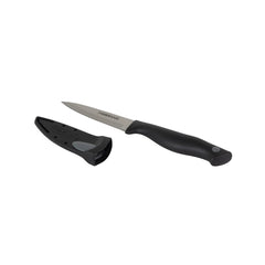 Farberware Edgekeeper blade cover with built-in sharpener maintains razor edge.