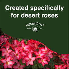 Farmer's Secret Desert Rose Adenium plant thriving after nutrient application.