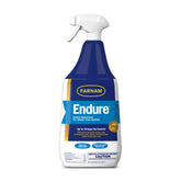 Farnam Endure bottle close-up showing long-lasting fly protection for horses